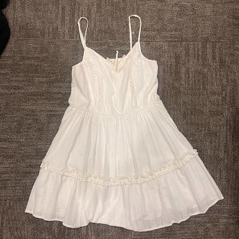 Francesca's Collections White Ruffled Tiered Sundress
